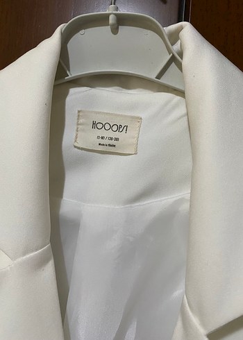 Diğer Beyaz Düğmeli Kadın Blazer Ceket