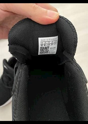 44 Beden Siyah Bağcıklı Adidas Erkek Spor Ayakkabı