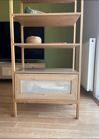 Bej Ahşap Çocuk Rafı - Görsel 3