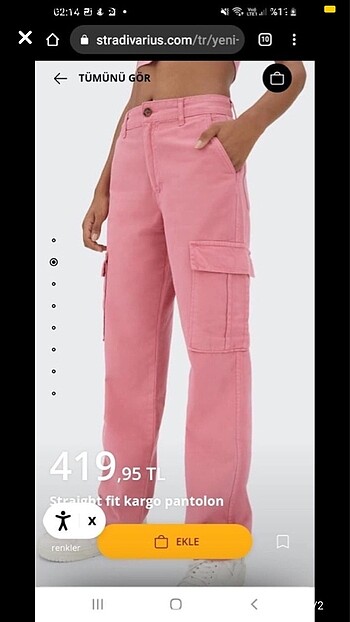 pembe stradi pantolon
