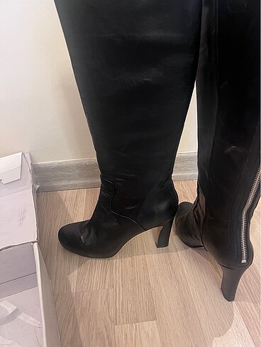 37 Beden Nine west kusursuz gercek kuzu derisi cizme