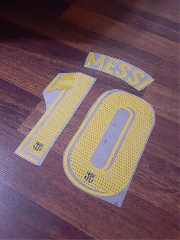 Barcelona 10 Messi name set baskı