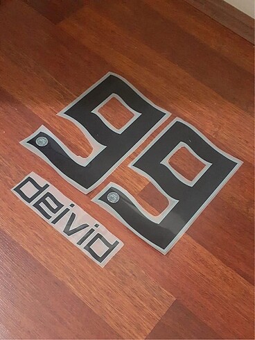 Fenerbahçe 99 Deivid name set baskı