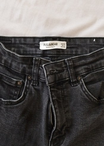 Pull and Bear Gri Kadın Denim Pantolon