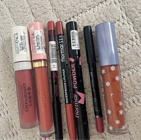 4 Ruj+3 dudak kalemi - Görsel 6