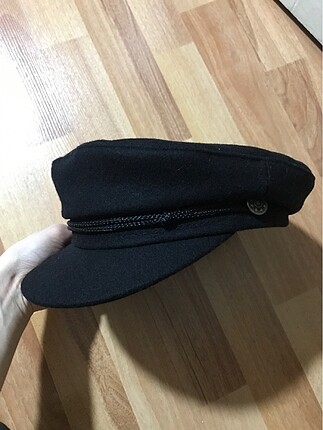 Siyah Flat cap şapka