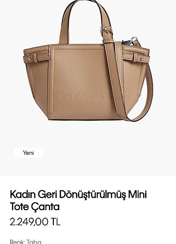 Calvin Klein Calvin Klein orijinal çanta