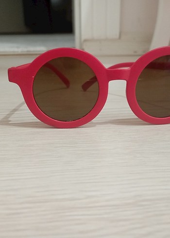 Diğer Kırmızı Retro Yuvarlak Çocuk Güneş Gözlüğü