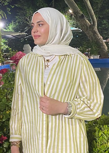 Kadın Uzun Kollu Düğmeli Salaş Gömlek - Görsel 3