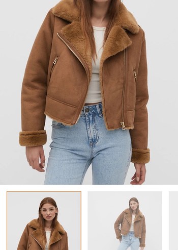 stradivarius süet biker ceket