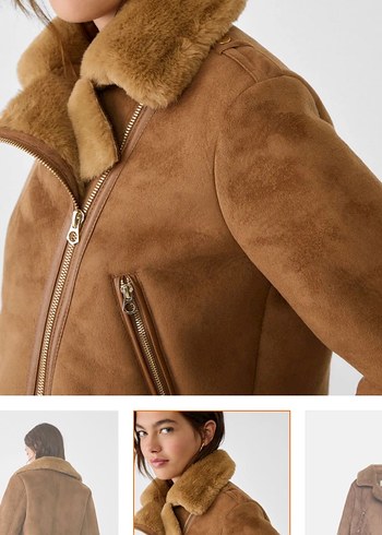 s Beden stradivarius süet biker ceket