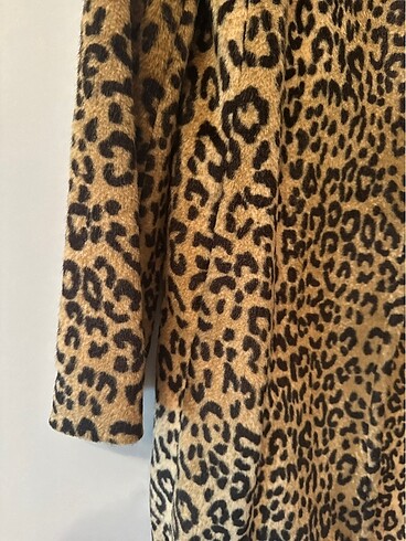 m Beden Mango Leopar Kürk Palto