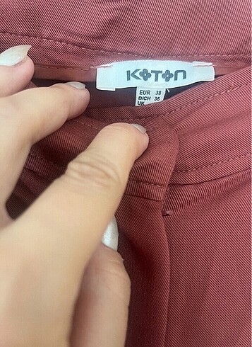 m Beden Kiremit rengi kumaş pantolon