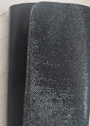 Zincir Detaylı Siyah Yılan Desenli Abiye Çanta - Görsel 2