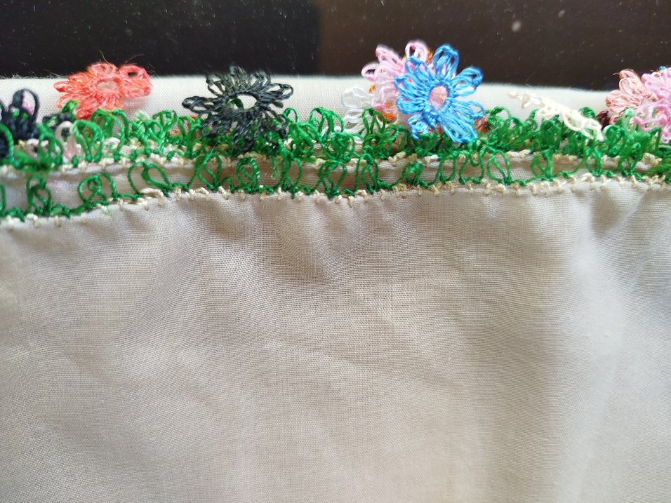 Nakışlı Çok Renkli Bohem Kadın Eşarp - Görsel 3