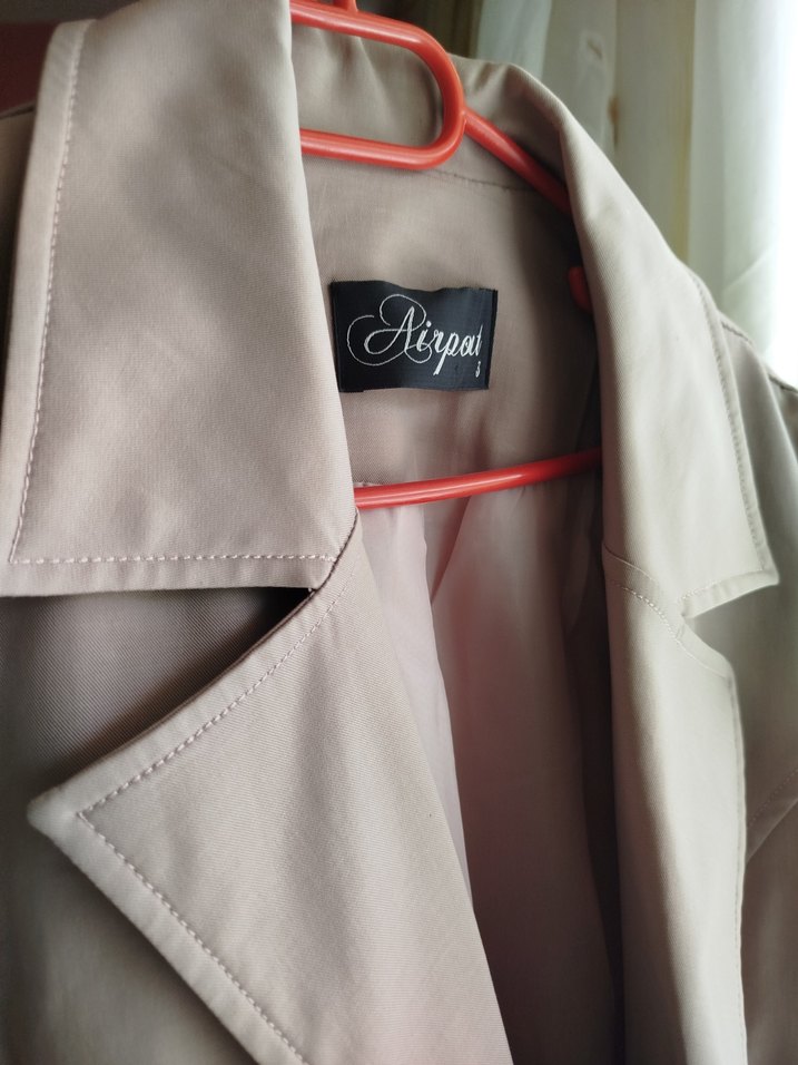 Bej pudra rengi Trençkot - Görsel 4