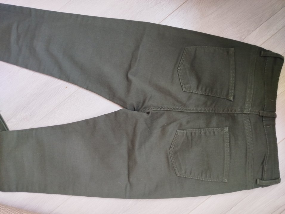 Kadın Haki Pamuklu Normcore Jean - Görsel 2