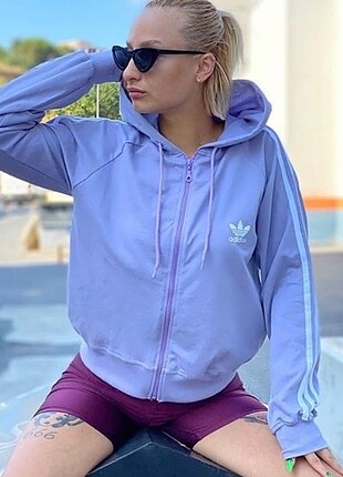 Adidas Fermuarlı Kapşon