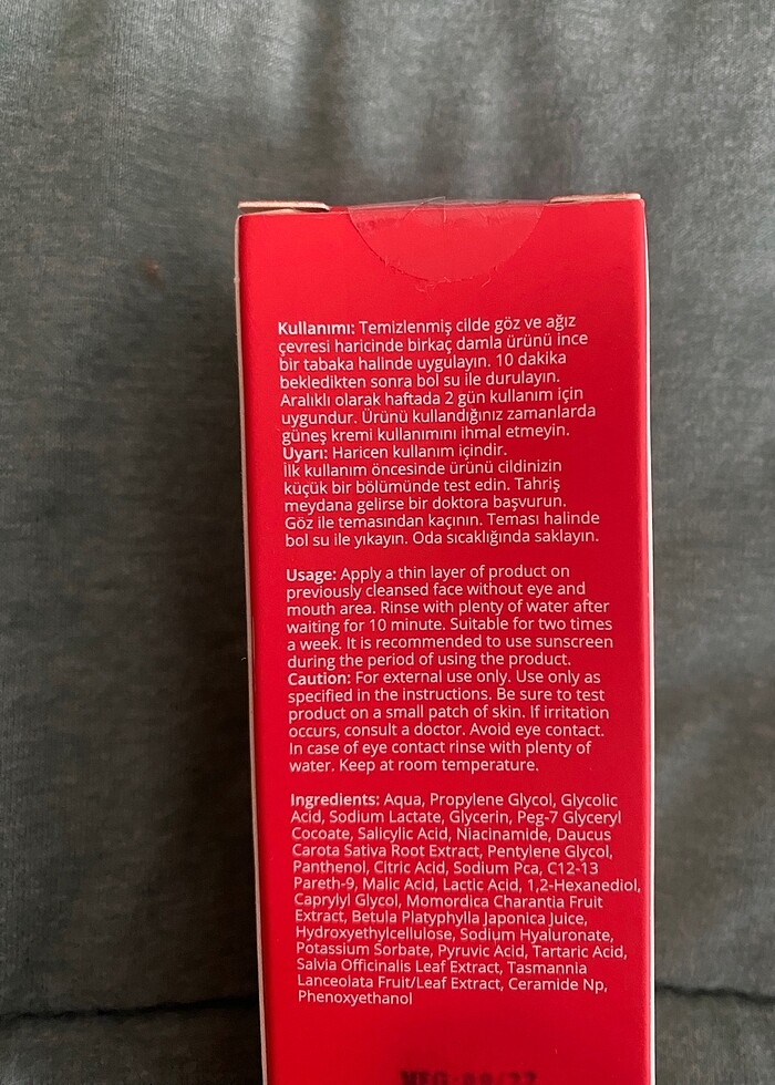 She Vec Red of Love Serum AHA BHA Peeling 30 ml - Görsel 2