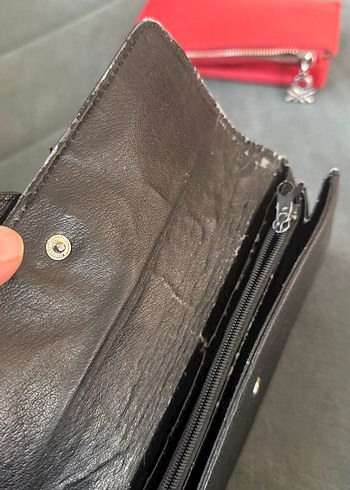 NINE WEST Siyah Deri Fermuarlı Kadın Cüzdan - Görsel 2