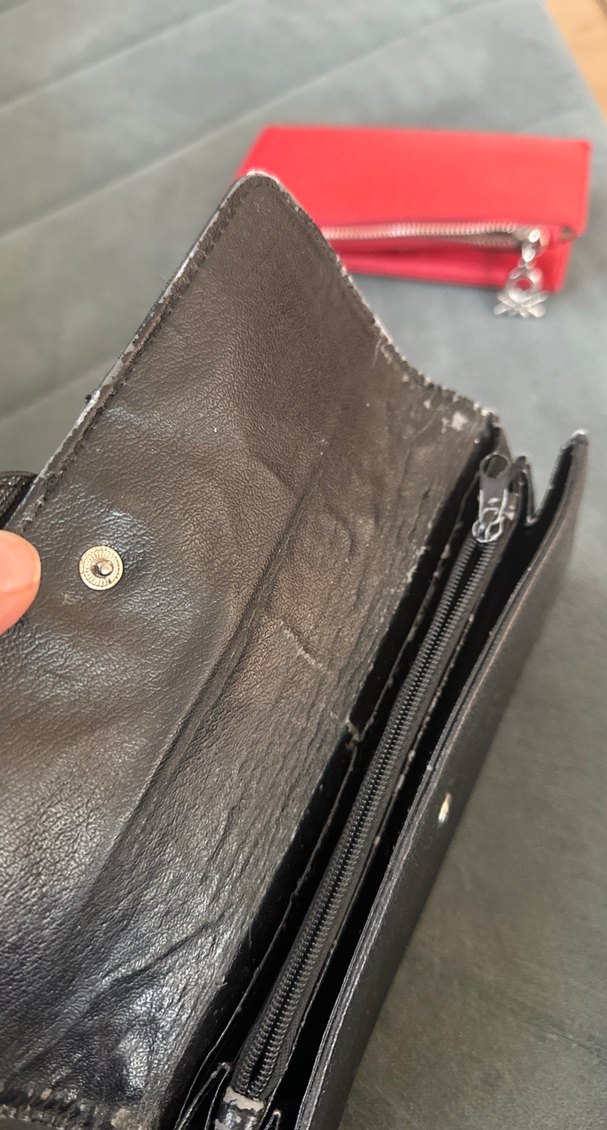 NINE WEST Siyah Deri Fermuarlı Kadın Cüzdan - Görsel 2