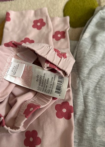 Gri Kız Çocuk Triko Rahat Tayt - Görsel 2