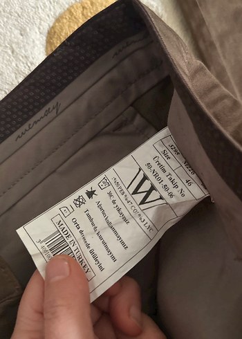 Kahverengi Regular Fit Erkek Süet Pantolon - Görsel 2