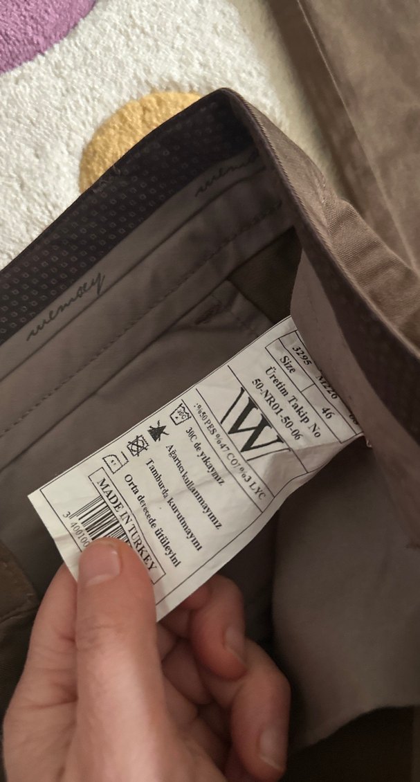 Kahverengi Regular Fit Erkek Süet Pantolon - Görsel 2