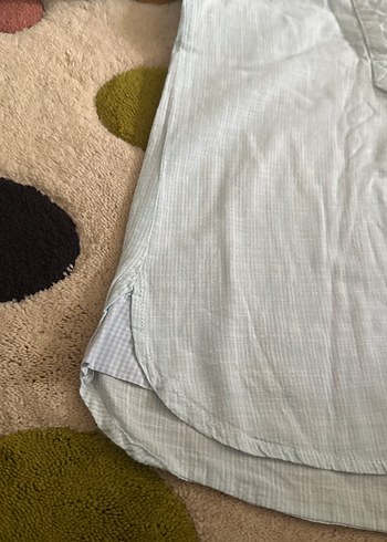 Nakışlı Gri Kız Çocuk Uzun Kollu Gömlek - Görsel 4