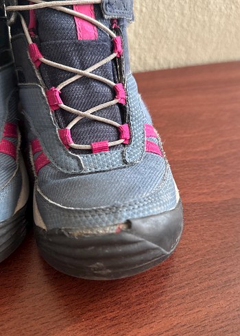 Kız Çocuk Pembe Gri Kauçuk Botlar - Görsel 2