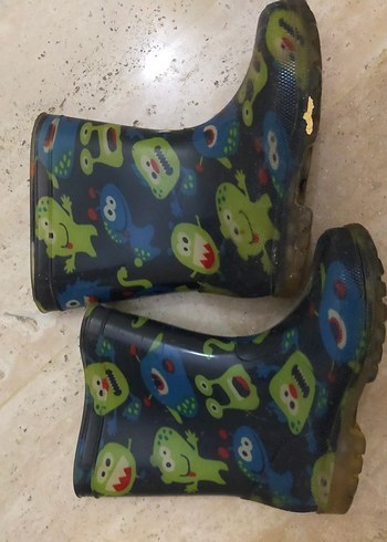 Çocuk Çok Renkli Desenli Kauçuk Çizme - Görsel 4