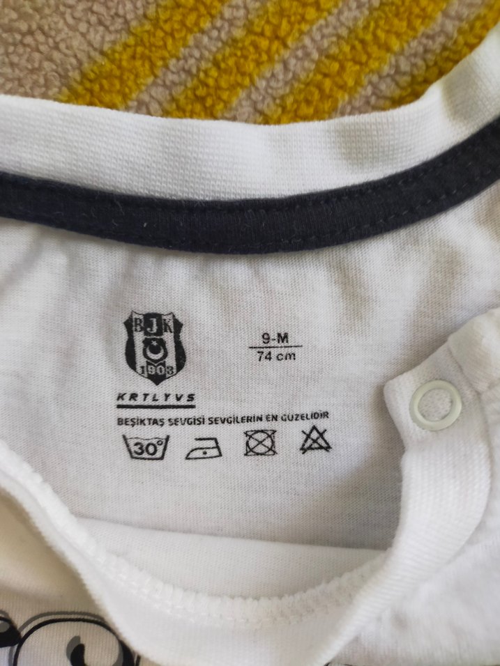 Beyaz Beşiktaş Baskılı Erkek Çocuk Tişörtü - Görsel 2
