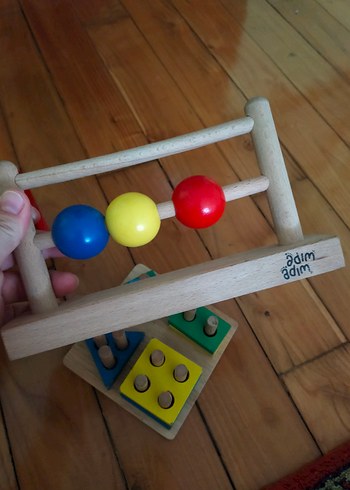 Renkli Ahşap Eğitim Oyuncakları Seti - Görsel 3