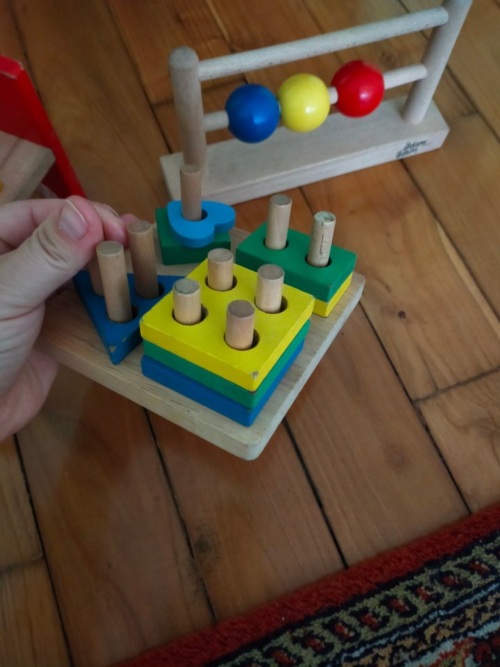 Renkli Ahşap Eğitim Oyuncakları Seti - Görsel 4