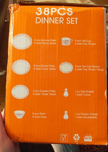 Roberto 38 Parça Beyaz Yemek Takımı - Görsel 4