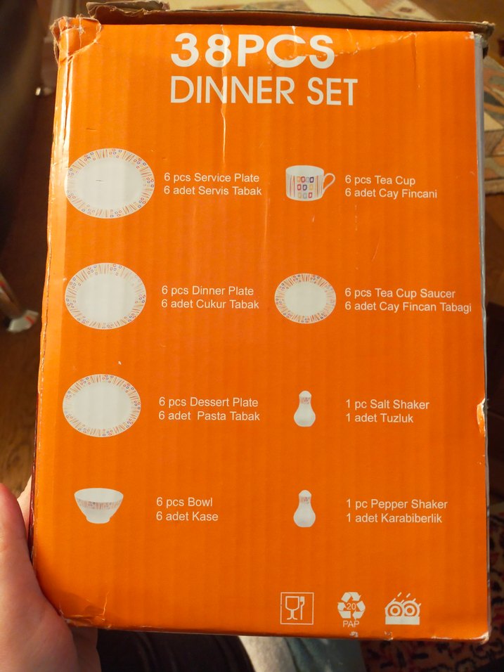 Roberto 38 Parça Beyaz Yemek Takımı - Görsel 4