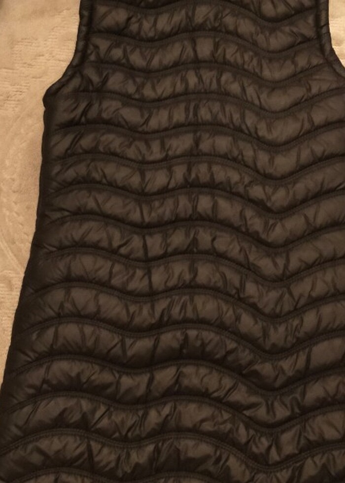 Kapüşonlu uzun yelek - Görsel 3