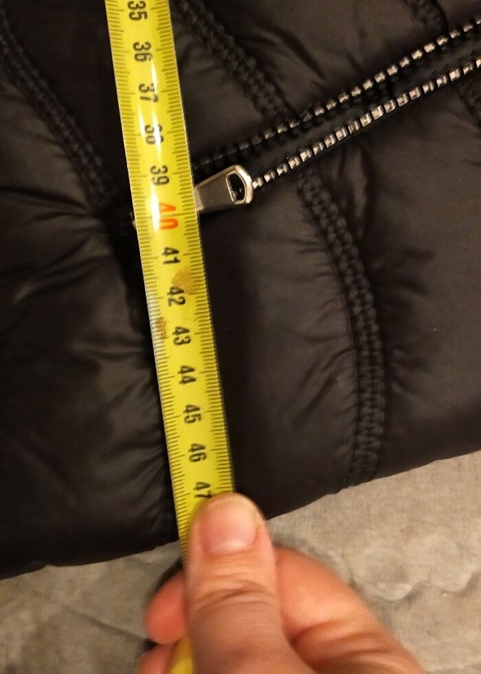 Kapüşonlu uzun yelek - Görsel 5