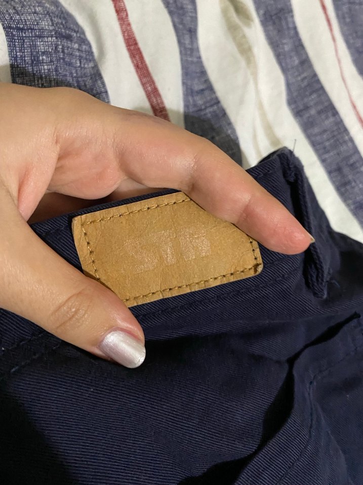 Kemer Detaylı Lacivert Kadın Denim Pantolon - Görsel 4