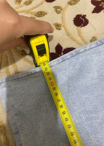 Gri Tie-Dye Midi Boy Kadın Denim Jean - Görsel 6