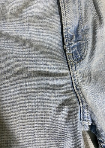 Gri Tie-Dye Midi Boy Kadın Denim Jean - Görsel 4