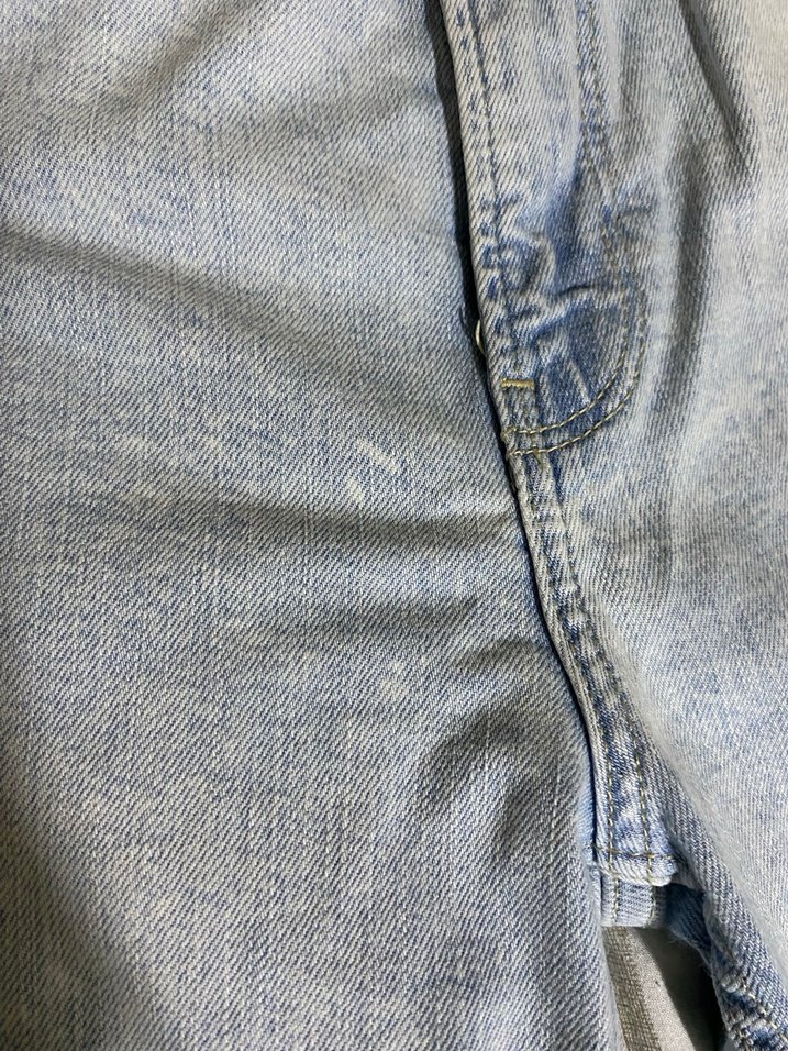 Gri Tie-Dye Midi Boy Kadın Denim Jean - Görsel 4