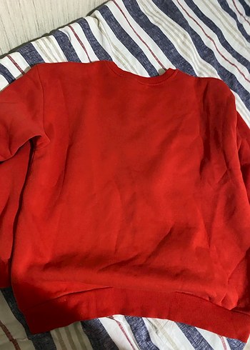 Kadın Kırmızı Uzun Kollu Sweatshirt - Görsel 3