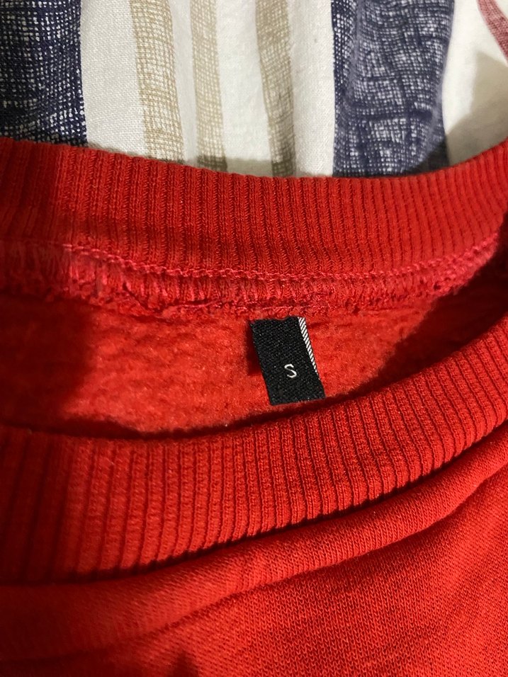 Kadın Kırmızı Uzun Kollu Sweatshirt - Görsel 2