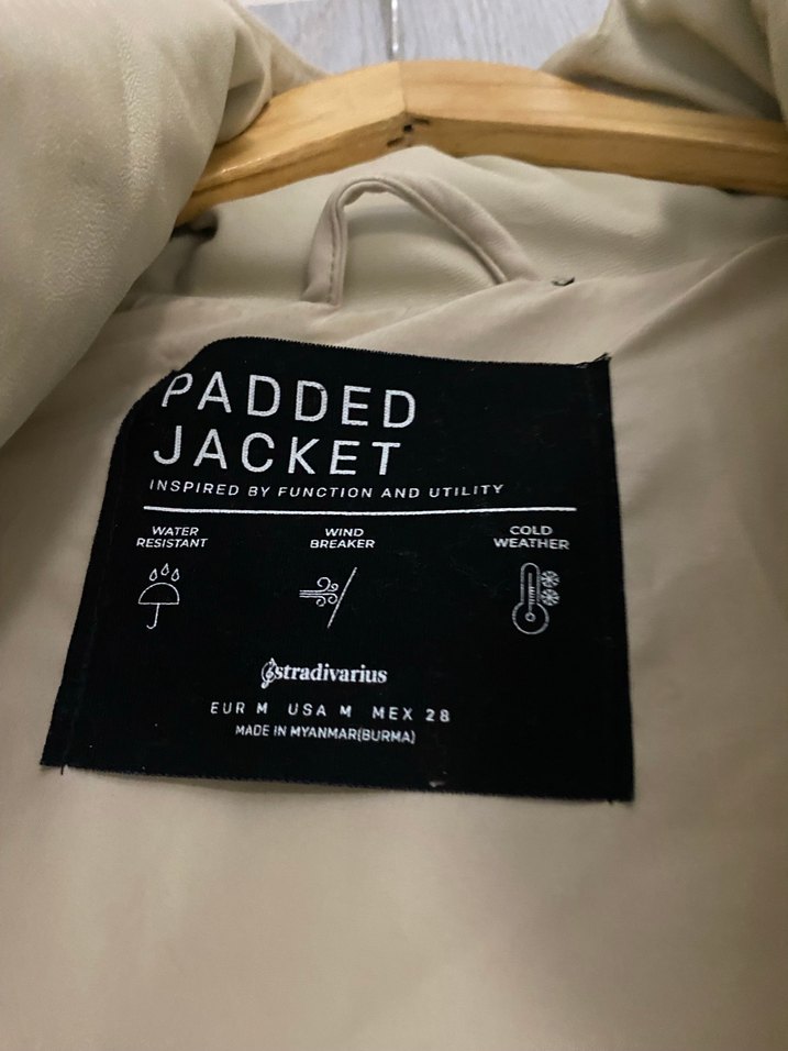 Bej Deri Midi Kadın Ceket - Görsel 3