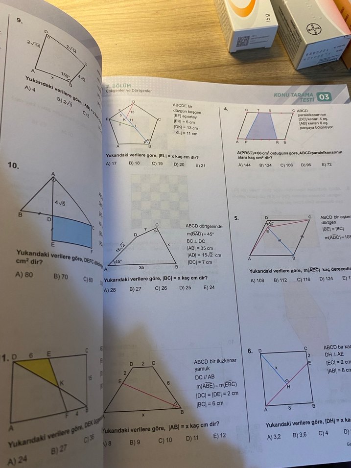 AYT Geometri MSB Soru Bankası - Mehmet Bolat - Görsel 4