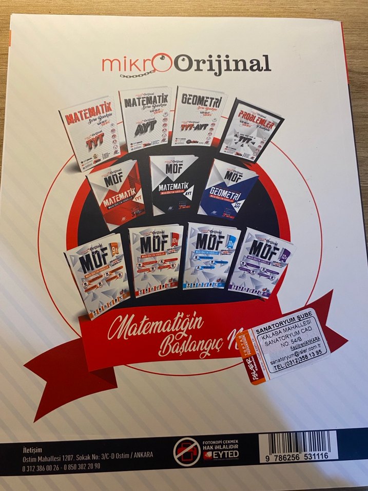 AYT Matematik Soru Bankası Mikro Orijinal - Görsel 2