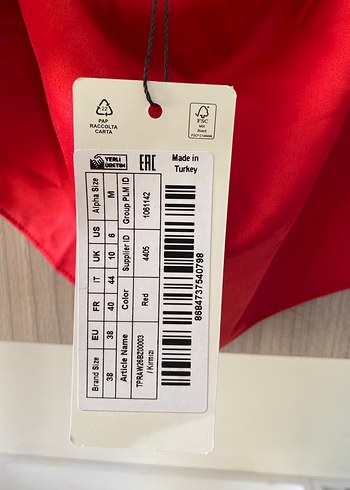 Kırmızı saten bluz - Görsel 3