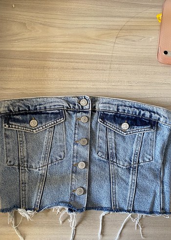 Kot straplez bluz - Görsel 3