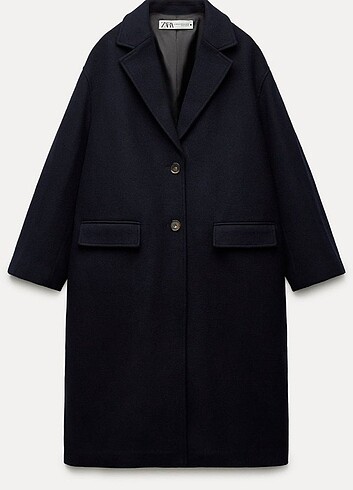m Beden Zara yünlü oversize kaban